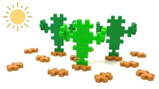 Plus-Plus Cactus instructions