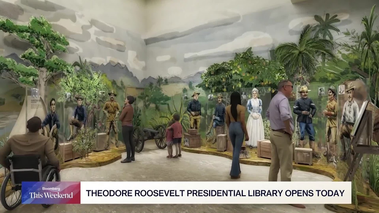 AI Teddy Roosevelt Greets Library Visitors - Bloomberg Podcast