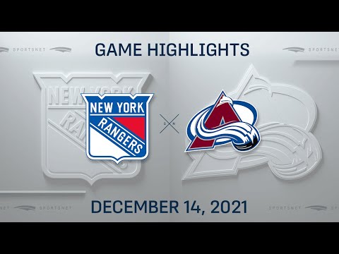 NHL Highlights | Rangers vs. Avalanche - Dec. 14, 2021