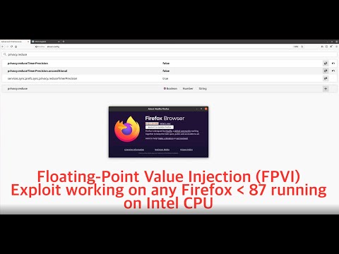 Floating-Point Value Injection (FPVI) exploit in Firefox