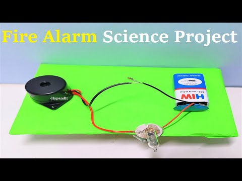 fire detector alarm working model science project diy simple and easy howtofunda