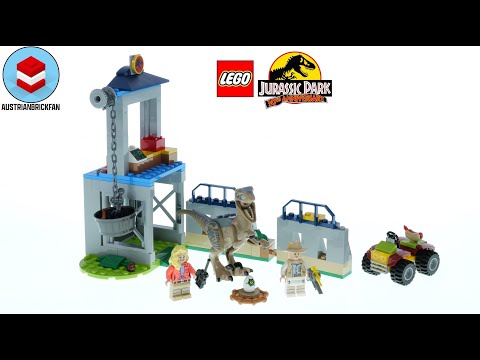 Vidéo LEGO Jurassic World 76957 : L'évasion du vélociraptor