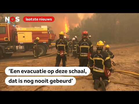 'Indrukwekkend en beangstigend': beelden van de branden in Frankrijk