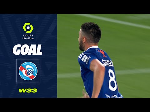Goal Morgan SANSON (15' - RCSA) RC STRASBOURG ALSACE - OLYMPIQUE LYONNAIS (1-2) 22/23