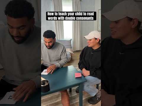 How to teach words with double consonants (ll, ff, ss, zz) #shorts