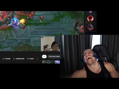 Tyler1 Dies Laughing Reacting to Yamikaze RAGE