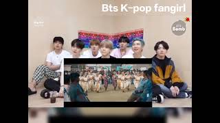 Bts reaction to vathi coming song😅#bts #btsarmy