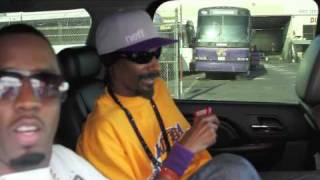 Snoop Dogg and P Diddy Going to the Laker Game