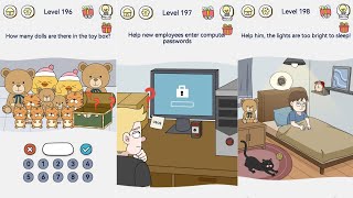 Brain Out 2 - Level 196, 197, 198 Gameplay Solution