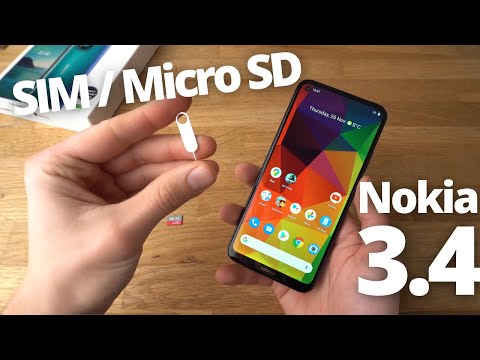 Nokia 3.4 : How to Insert SIM & MicroSD Memory Card