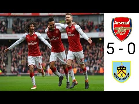 ARSENAL VS BURNLEY 5 - 0 ALL GOALS AND HIGHLIGHT