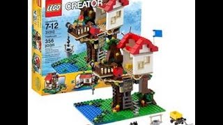 preview picture of video 'LEGO CREATOR  Домик на дереве!/ Складная лестница/ лебёдка/ много функций!!!!'