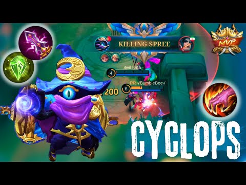 Cyclops Jungle Brutal Damage Build - Mobil Legends Bang Bang Gameplay