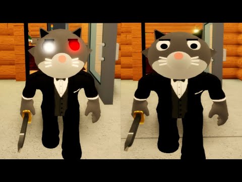 New Infected & Non Infected Black Cat Jumpscare - Roblox Piggy RP