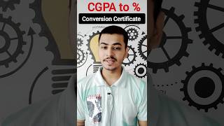 Convert CGPA to Percentage || Percentage Conversion Certificate || MHT CET & CAP 2023 #shorts