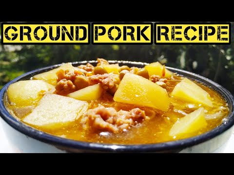 GROUND PORK RECIPE | QUICK AND EASY GROUND PORK WITH POTATO RECIPE