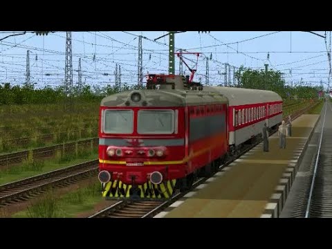 Trainz 12: Stara Zagora - Gorna Oryahovitsa with passenger train and locomotive 44 099