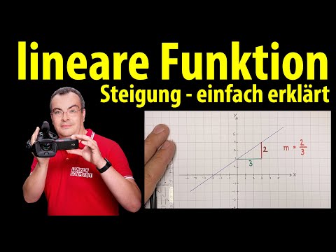 Linear function - gradient - simply explained |  Lehrerschmidt