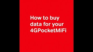 How to buy a data bundle for your Airtel 4GPocketWiFi