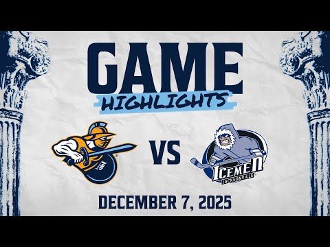 HIGHLIGHTS: Atlanta Gladiators vs Jacksonville Icemen 12/7/25