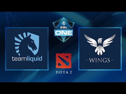 Dota 2 - Team Liquid vs. Wings - Game 1 - ESL One Manila 2016 - Group A Winners Match
