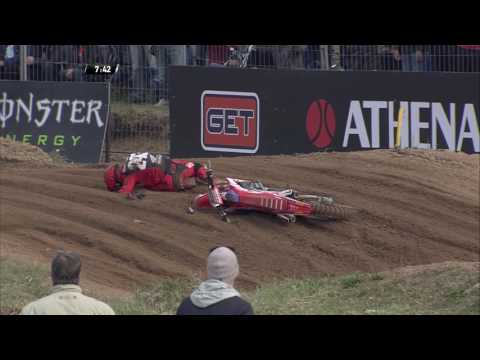 MXGP of Latvia Tim Gajser Crash