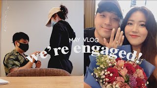 May Vlog #1 | We're Engaged! 💍 Life updates, BTS pop up exhibition, Home gym sneak peek!