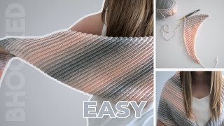 EASY Crochet Shawl - For Beginners Too!