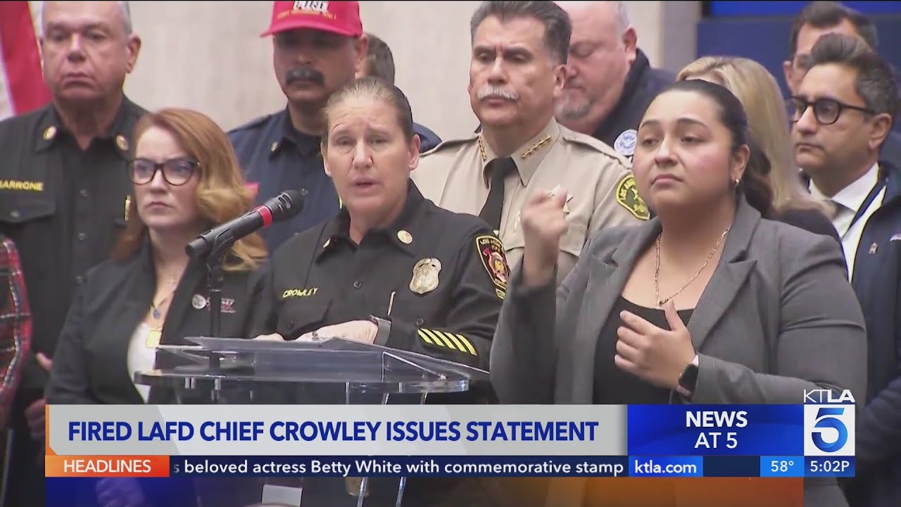 Former L.A. Fire Department Chief makes first public comments since firing