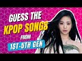 KPOP GAME | GUESS THE KPOP SONGS FROM 1ST TO 5TH GEN