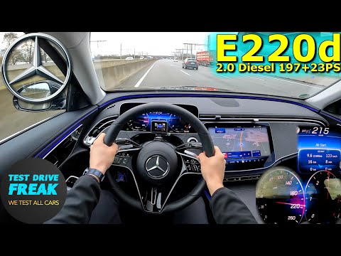 2024 Mercedes Benz E 220 d Sedan 197+23 PS TOP SPEED AUTOBAHN DRIVE POV