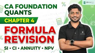 CA Foundation Quants Chapter 4 Formula Revision | Complete Concept Recap | Nithin | ArivuPro