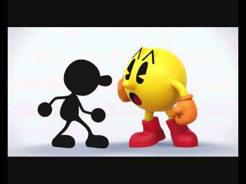 Super Smash Bros. 3DS / Wii U - Mr Game & Watch y Pac-Man