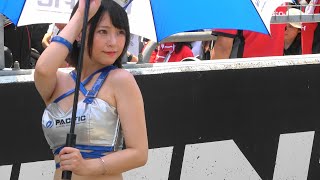2024 SUPER GT Rd.4 FUJI #09 叶園ちさ 水城かおり 秦野真由美 藤白玲華 桜田愛音 中山亜美 PacificFairies 決勝日ピットウォーク レースクイーン 4K