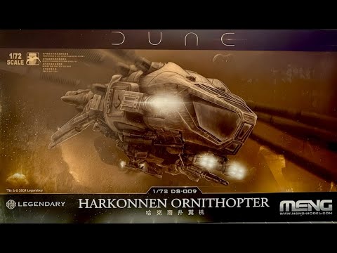 Build Meng's Harkonnen Ornithopter from Dune in 1/72 scale
