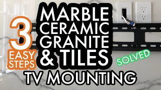 Leslievillegeeks Mounting TV On Ceramic Tile/Marble Fireplace- How To Drill Marble/Tile for TV Mount