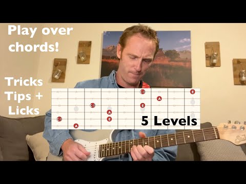 5 Levels to Solo Over Two Chords w/ Backing Track