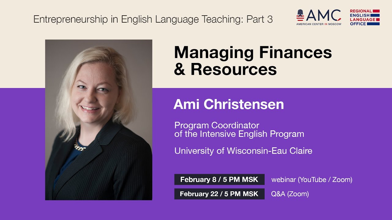 Managing Finances and Resources: Entrepreneurship in English Language Teaching Series