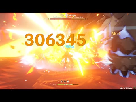 C1 Diluc Melts Primo Geovishap | Genshin Impact