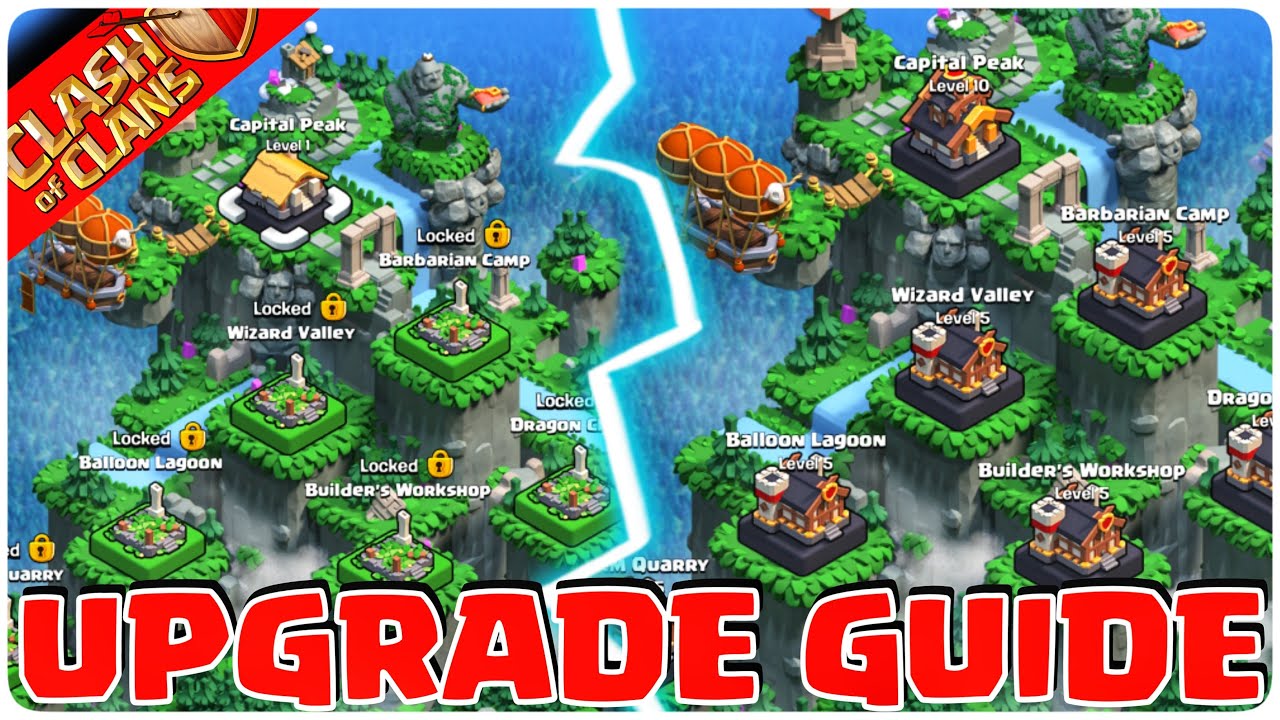 Clan Capital Upgrade Guide ! Clah of Clans