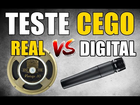 Celestion V30 + Shure SM57 - Real vs Digital - TESTE CEGO.