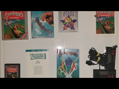 Crazy finds! SwordQuest WaterWorld CIB & Sharp NES TV black controllers