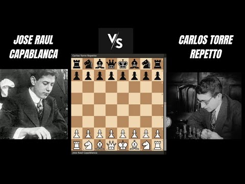 José Raúl capablanca vs Carlos Torre Repetto
