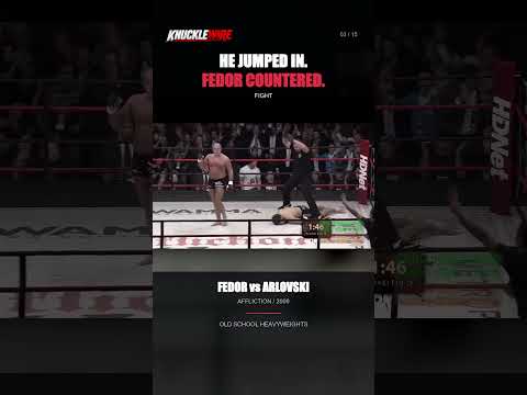 Arlovski Tried a Flying Knee. Fedor Had One Answer.