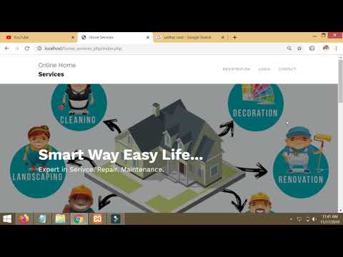 PHP MYSQL Project with Report and PPT | Home Services PHP Project