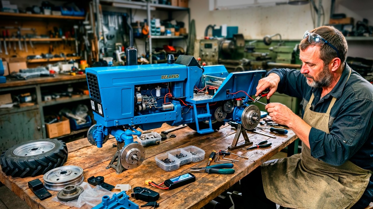 Man Spent 1 YEAR Building an ALL-METAL Functional RC TRACTOR