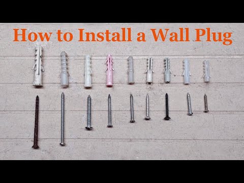 How to Install a Wall Plug. How to select Drill bit