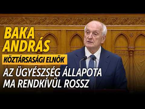Baka András: Az ügyészség állapota ma rendkívül rossz - HírTV