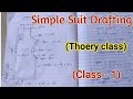 Class 1 Thoery Class Simple Suit Drafting Silai Thoery Silai Ki File Online Silai Course