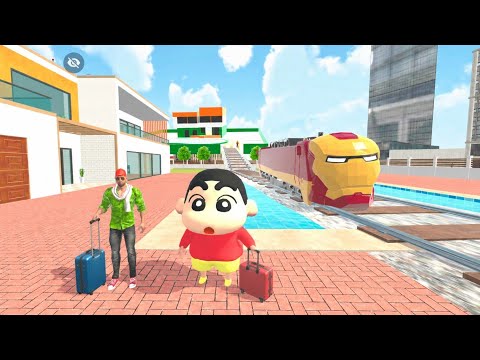 Iron Man Train Going to Franklin House 😵💥 in Indian theft auto simulator 😱